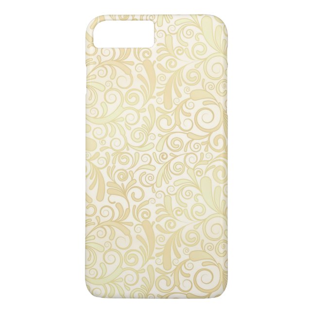 Gold floral leaves pattern Case-Mate iPhone case (Back)