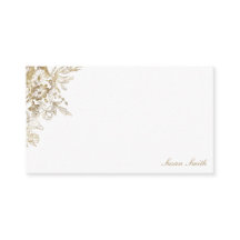 Gold Floral Personalized