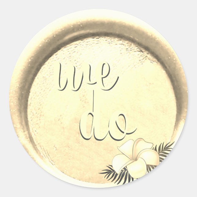*~* Gold Floral Silver Wax Seal Stamp Wedding  (Front)