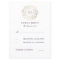 Gold Floral Wreath | Plum Text Wedding RSVP Cards