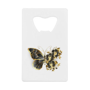Gold flower Butterfly with Black Orchid