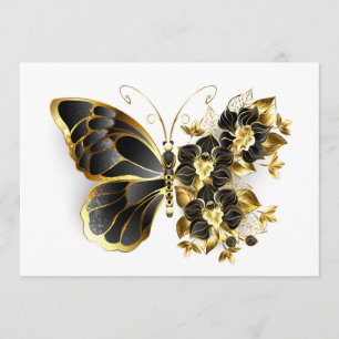 Gold Flower Butterfly with Black Orchid Program