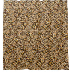 Gold Flower Print Pattern Classy Chic Bold Luxury
