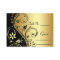 Gold Flower Scrollwork Wedding Table Place Card
