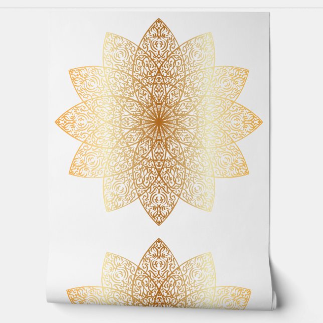 Gold Flower Wallpaper (Unrolling)