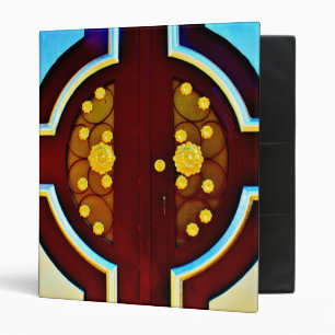 Gold Flowers Binder