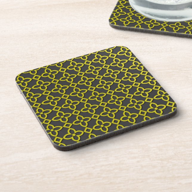 Gold flowers coaster (Left Side)