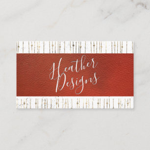 Gold Foil Abstract Leather Background Business Card