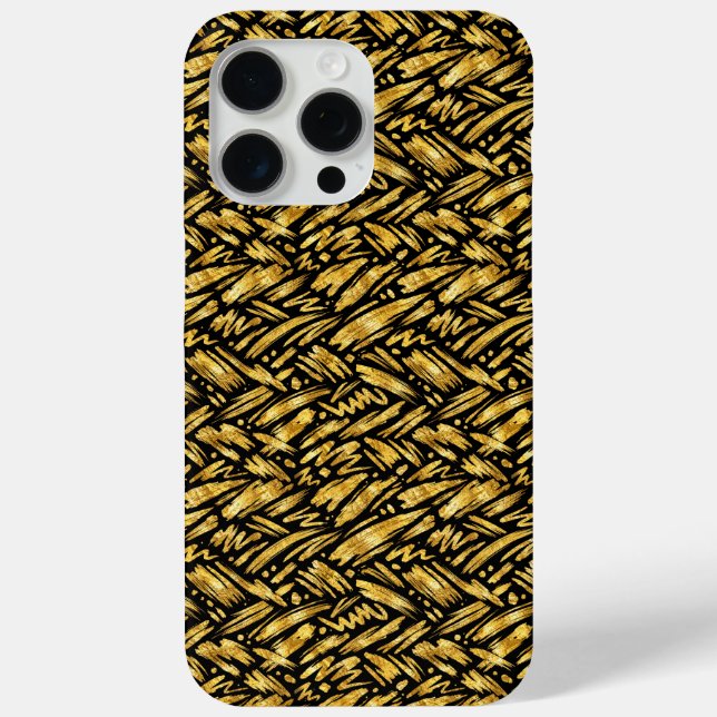 Gold Foil Abstract Pattern Case-Mate iPhone Case (Back)