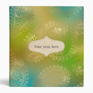 Gold Foil Arabian Binder