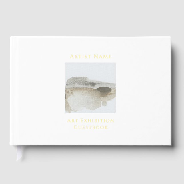 Gold Foil Art Exhibition Guestbook (Front)