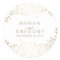 Gold Foil Baby's Breath White Wedding