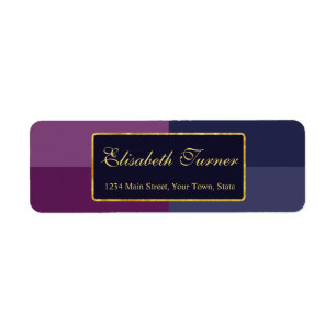Gold Foil Bold Lavender Palette Mariage personnali