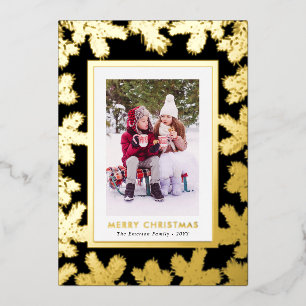 Gold Foil Botanical Holiday Card