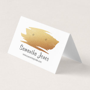Gold Foil Brushstroke, Jewelry Display Card