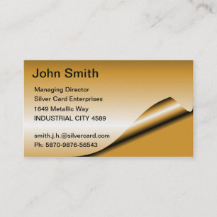 Gold Foil Business Cards
