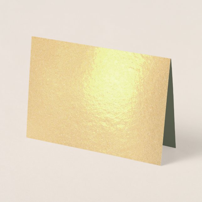Gold Foil Card with Moss Green Interior (Custom) (Front)