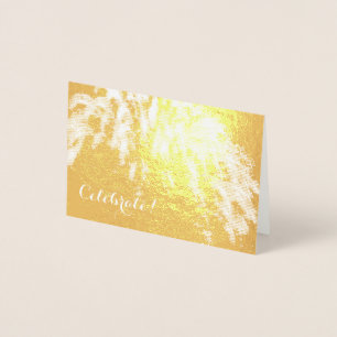 Gold Foil Celebrate Mini Card