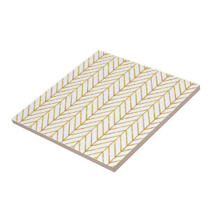 gold foil chevron tile