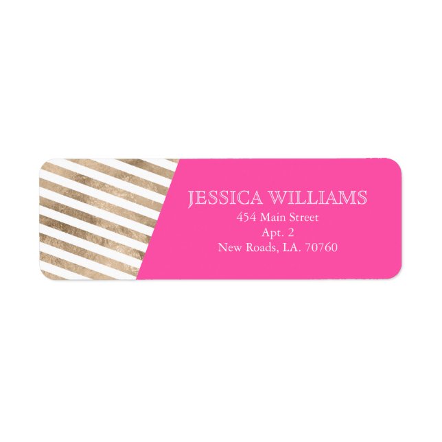 Gold Foil Colour Block Labels (Front)