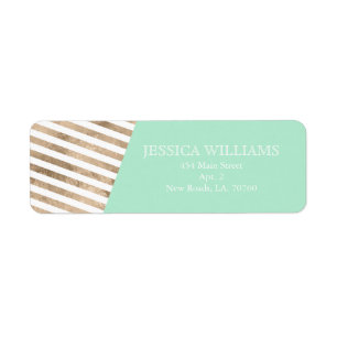 Gold Foil Colour Block Labels