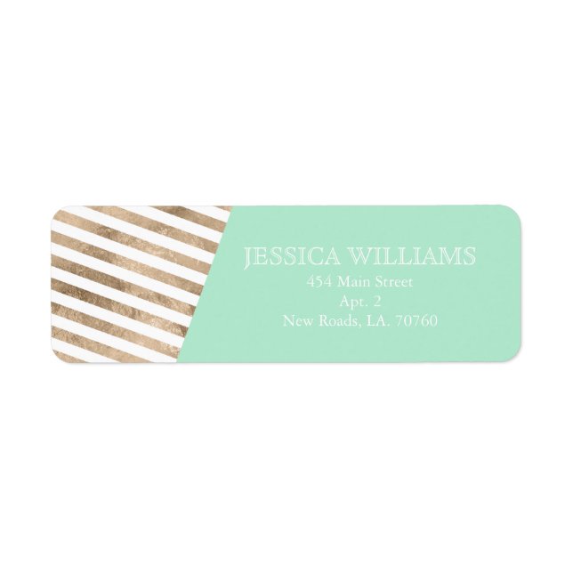 Gold Foil Colour Block Labels (Front)