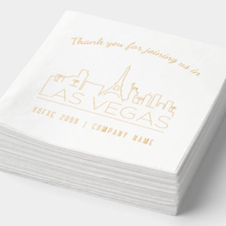 Gold Foil Custom Las Vegas Corporate Event Napkins