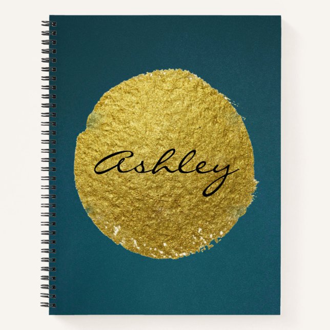 Gold Foil Customizable Personalized Journal (Front)