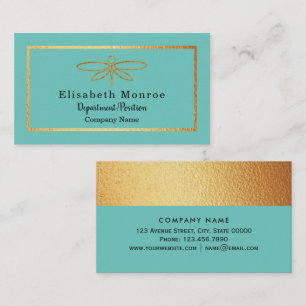 Gold Foil Dragonfly - Business Card