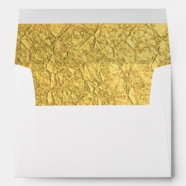 Gold Foil-Effect lined Envelopes (Back (Bottom))