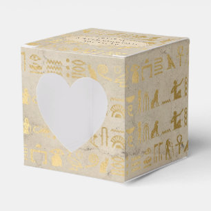 Gold Foil Egyptian Themed Party Favor Box