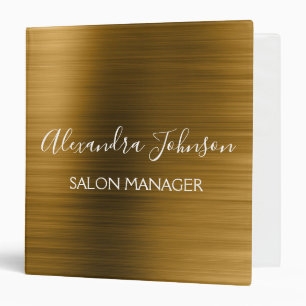 Gold Foil Elegant Modern Luxury Binder