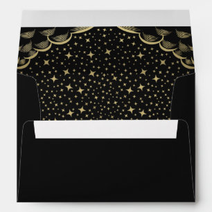 Gold Foil Elegant Tarot Card Wedding Envelope