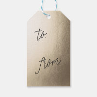 GOLD FOIL - étiquettes cadeaux