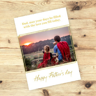 Gold Foil Father's Day Card
