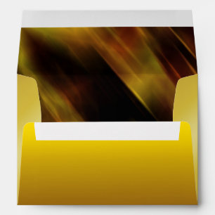 Gold Foil Faux Glitter Confetti Wedding Envelopes