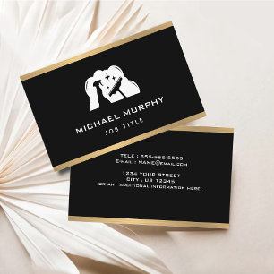 Gold Foil Frame Cleaning Services Business Card