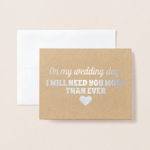 Gold Foil   Funny Bridesmaid or Maid of Honour Card