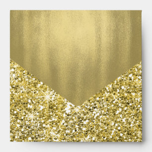 Gold Foil Glitter Envelopes