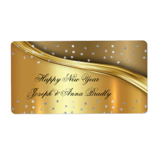 Gold Foil, Happy New Year Elegant