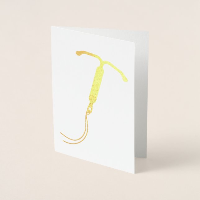 Gold Foil IUD Graphic Foil Card (Front)