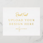 Gold Foil Landscape Postcard<br><div class="desc">Customize your design in Templett. After you are done editing,  download your file in a JPG format (don't forget to turn on the bleed option). Upload your design here by clicking on the blue "Personalize" button.</div>