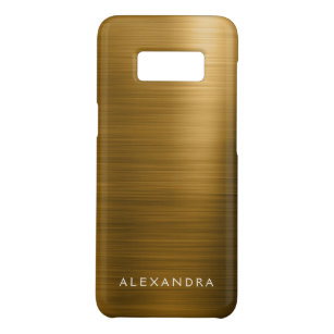 Gold Foil Luxury Metallic Monogram Name Case-Mate Samsung Galaxy S8 Case