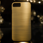 Gold Foil Luxury Metallic Pattern Case-Mate iPhone Case<br><div class="desc">Gold Foil Luxury Faux Metallic Stainless Steel Monogram Simple and Elegant Pattern Case. This Pattern case can be customized to include your first name.  Please contact the designer for custom matching products.</div>