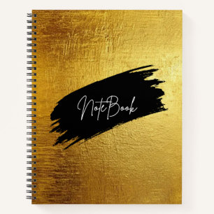 Gold Foil Luxury Notebook 