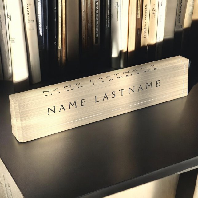 Gold Foil | Luxury Professional Executive Nameplate (Creator Uploaded)