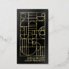 Gold Foil Luxury Realtor Art Deco Geometric