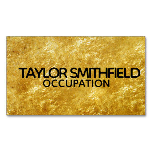 Gold Foil Magnetic Business Card