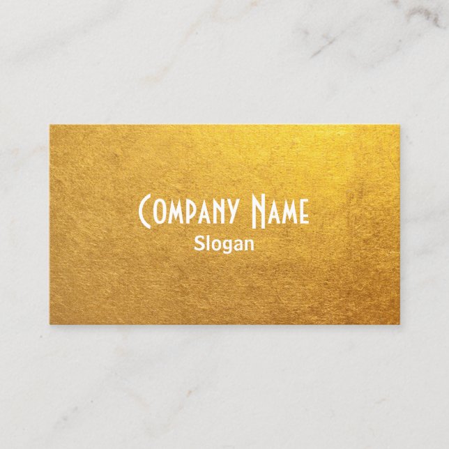 Gold Foil Photo Business Card (Front)