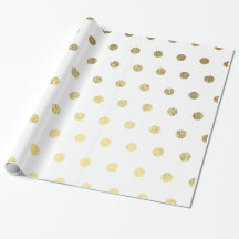 Gold Foil PolkaDot Wrapping Paper